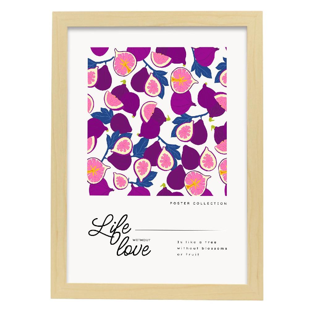 Nacnic Póster De Vida Sin Higos De Amor