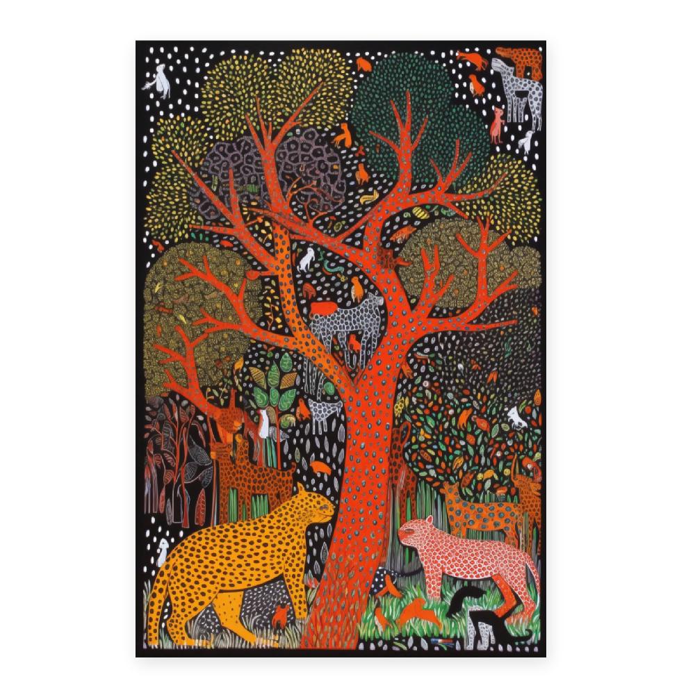 Nacnic Poster De Yayoi Kusama "Animales An"