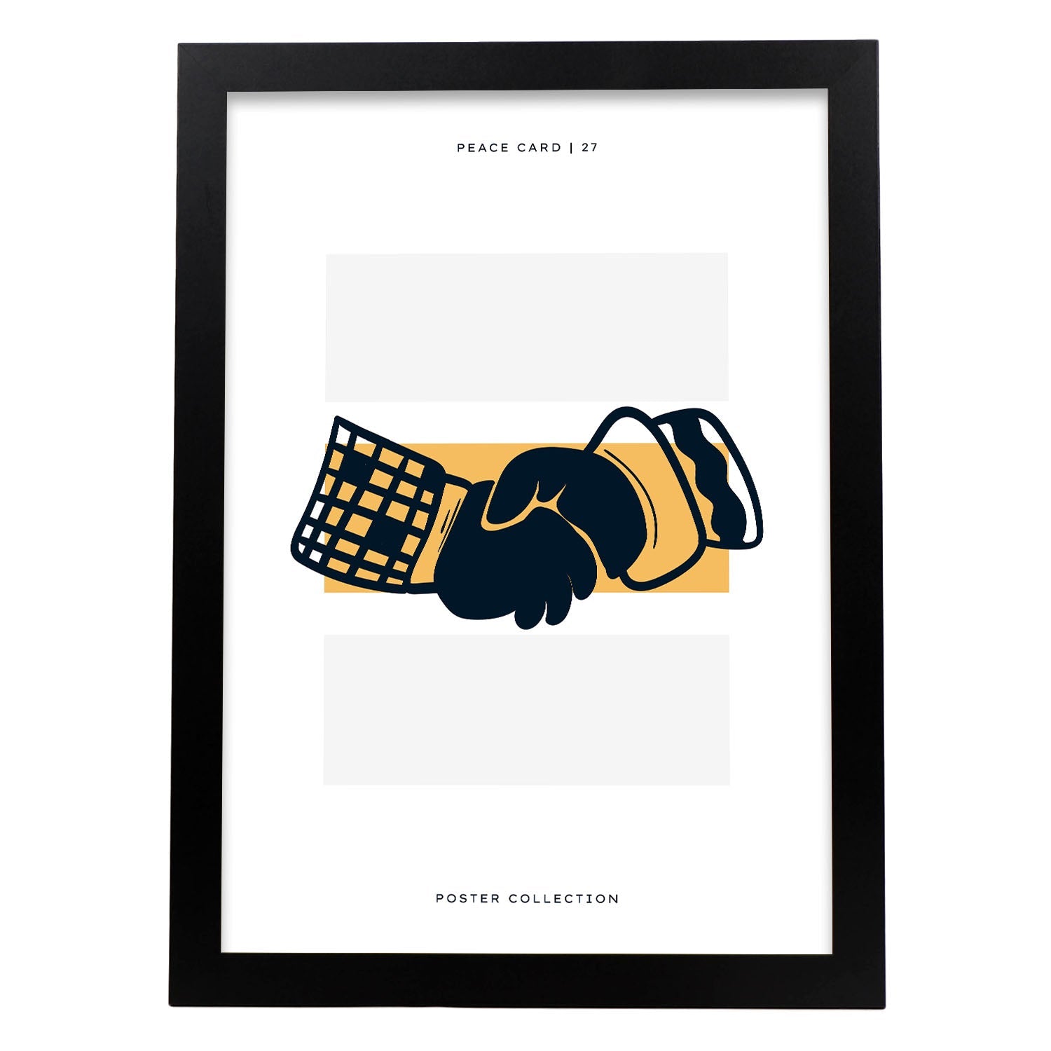 Nacnic Póster Del Apretón De Manos De Paz