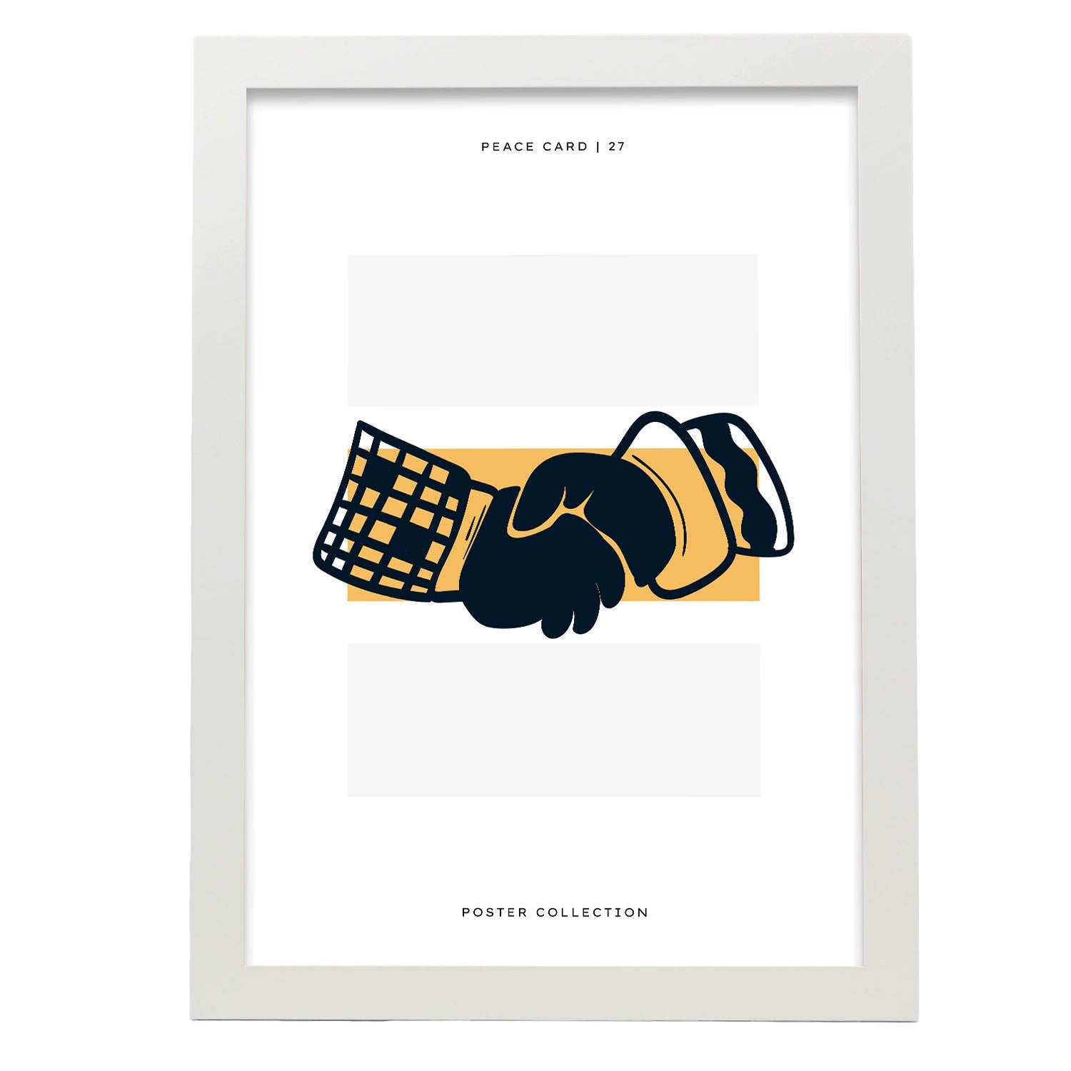 Nacnic Póster Del Apretón De Manos De Paz