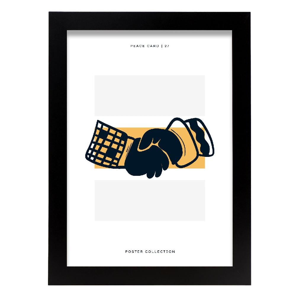 nacnic Póster del Apretón de Manos de Paz