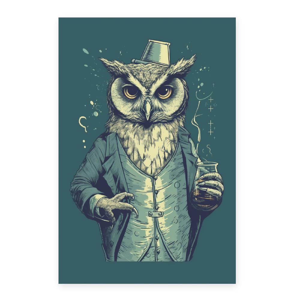 Nacnic Póster Del Búho Científico