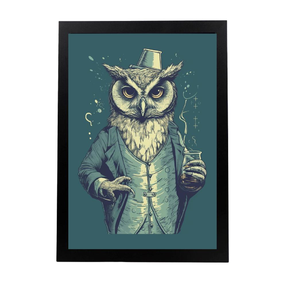 nacnic Póster del Búho Científico