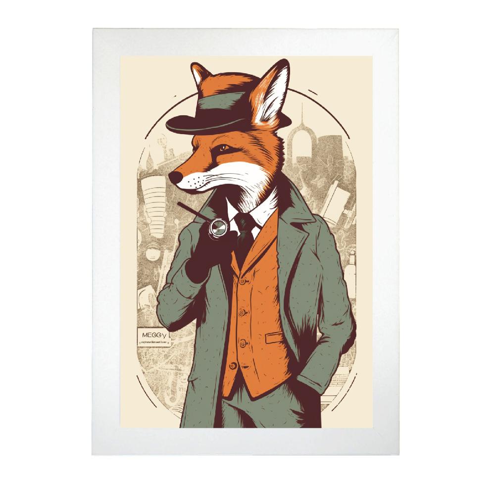 Nacnic Póster Del Detective Zorro