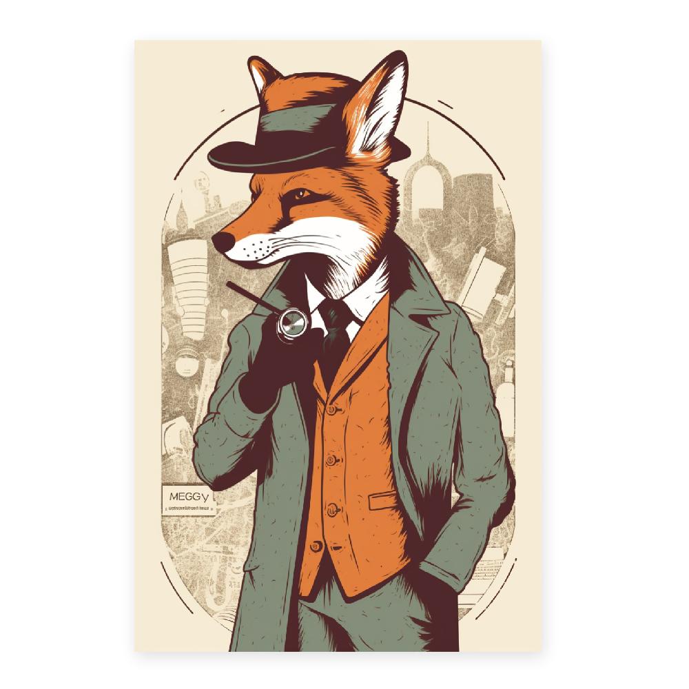 Nacnic Póster Del Detective Zorro