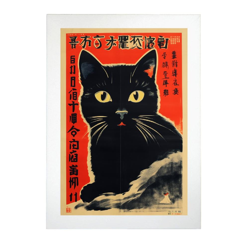Nacnic Póster Del Gato Comunista Chino