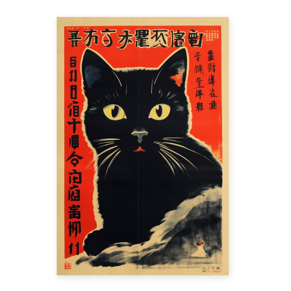Nacnic Póster Del Gato Comunista Chino