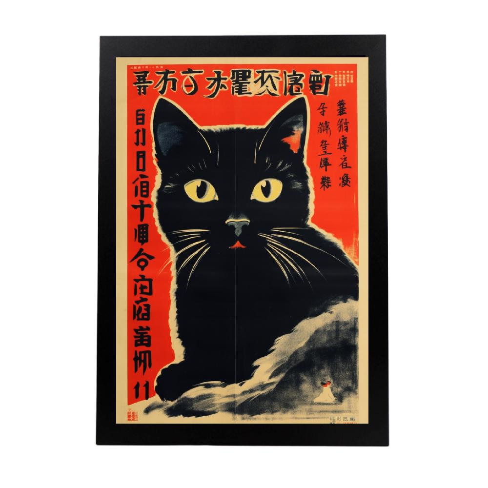 nacnic Póster del gato comunista chino