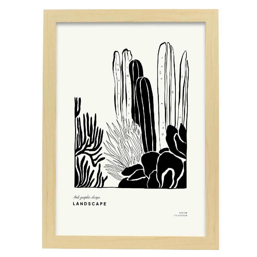 Nacnic Póster Del Gigante Cactus