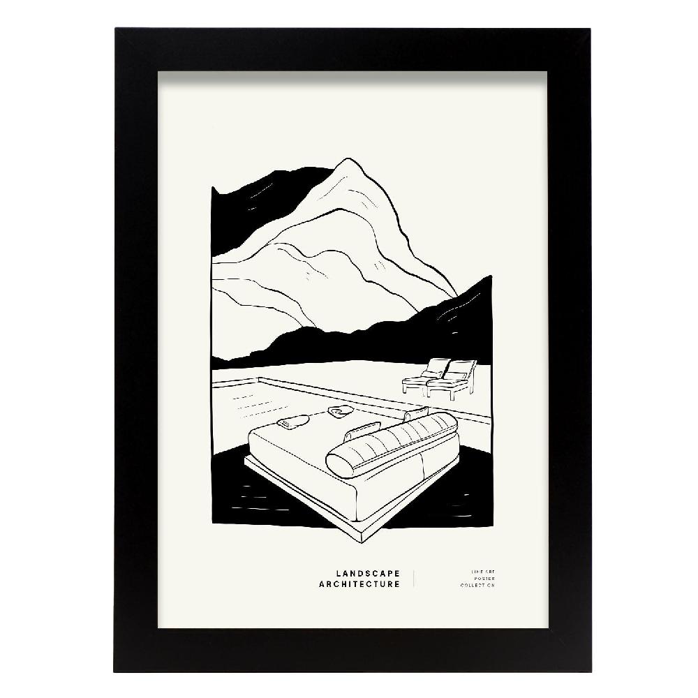 nacnic Póster del Jardín de Montaña