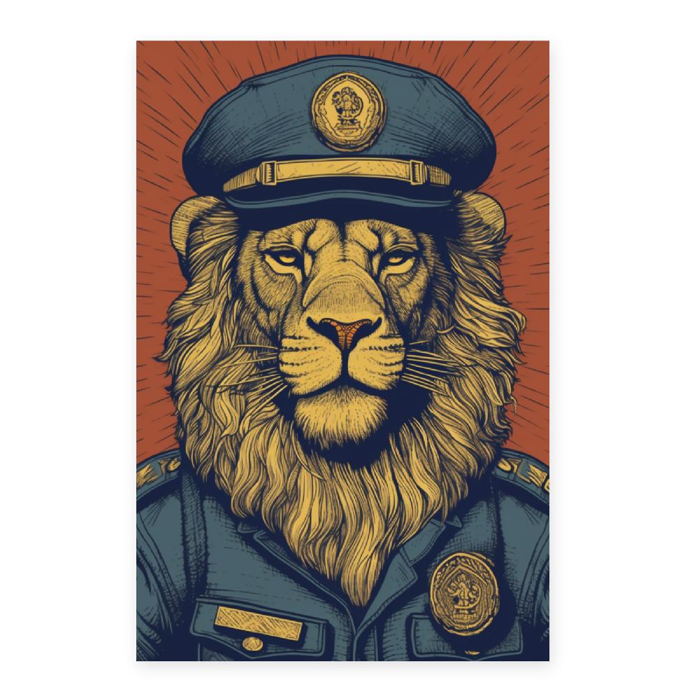 Nacnic Póster Del "León Policía"
