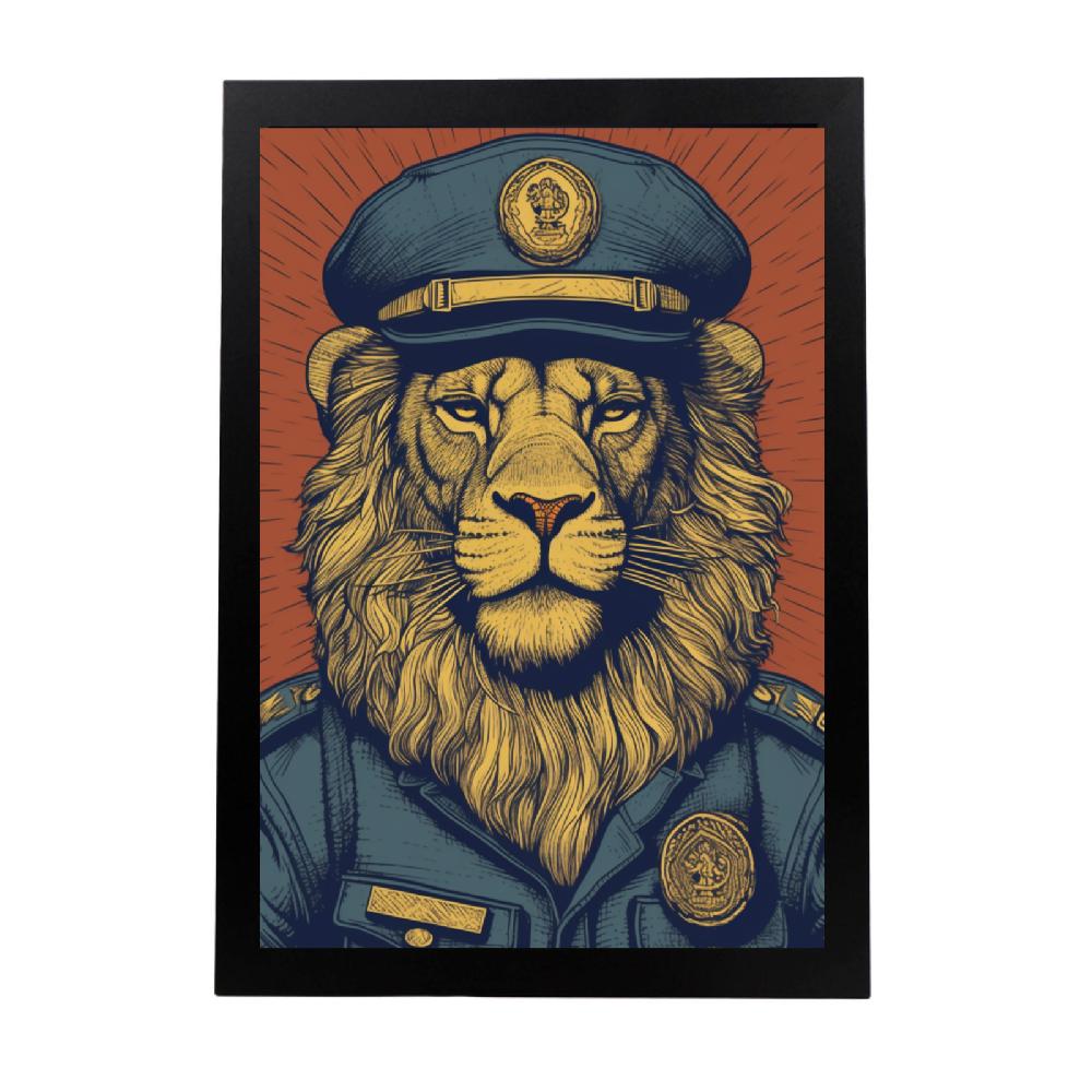 nacnic Póster del "León Policía"