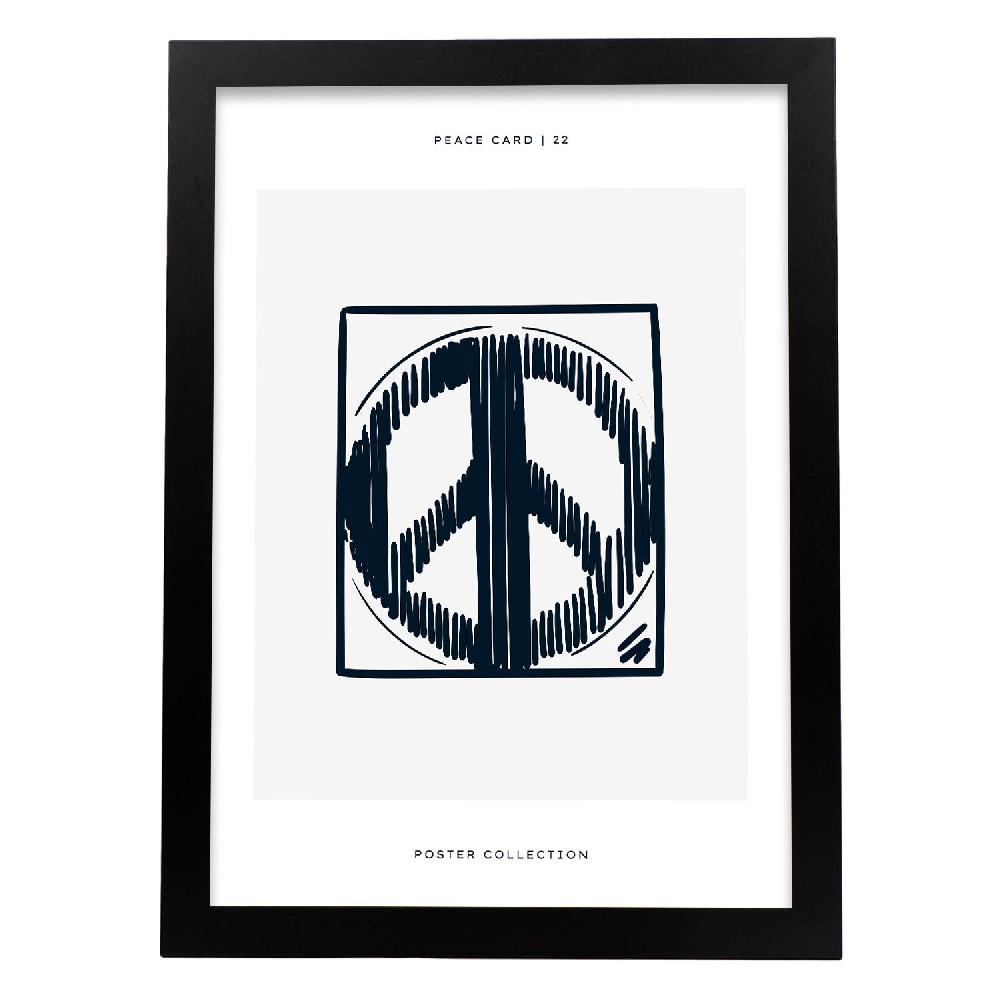 Nacnic Póster Del Logo De La Paz