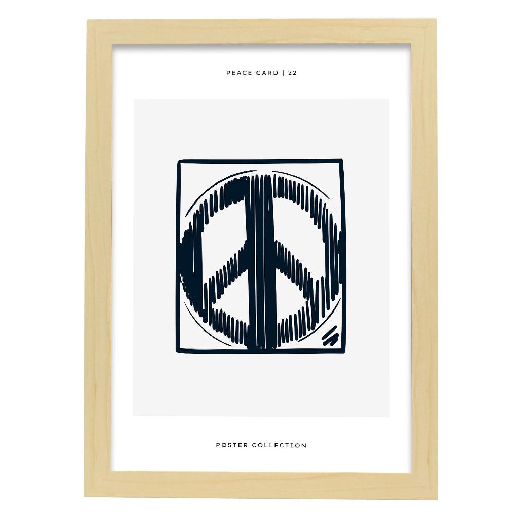 Nacnic Póster Del Logo De La Paz