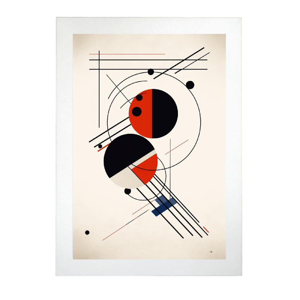 Nacnic Póster Del Objeto Geométrico Bauhaus
