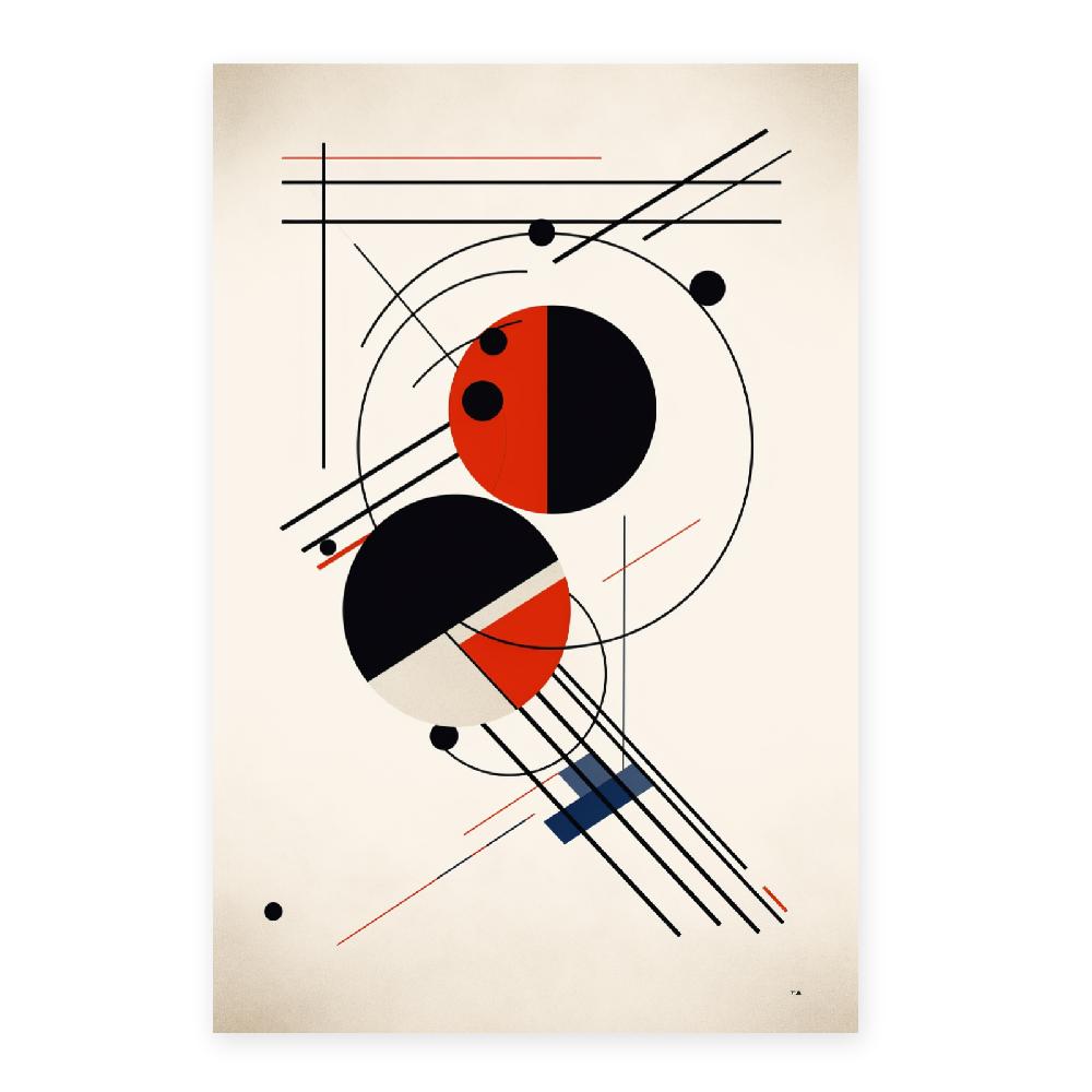 Nacnic Póster Del Objeto Geométrico Bauhaus