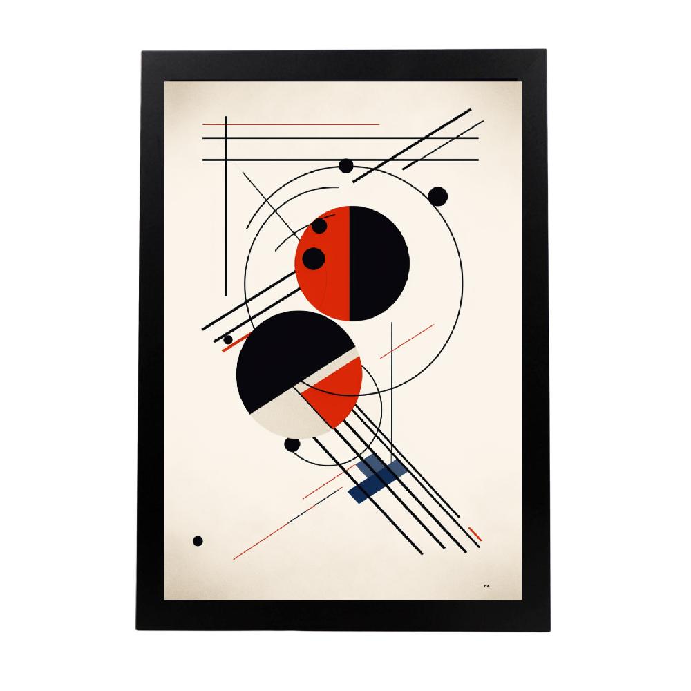 nacnic Póster del Objeto Geométrico Bauhaus