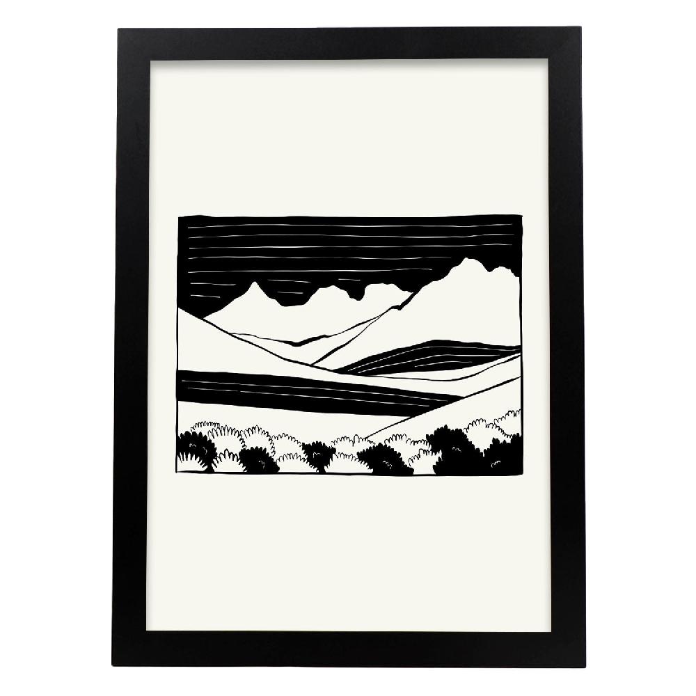 Nacnic Póster Del Valle De Las Montañas