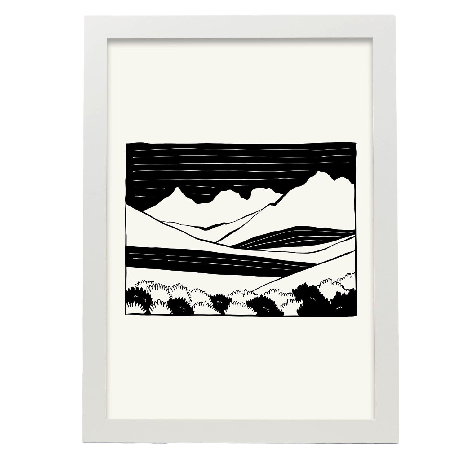 Nacnic Póster Del Valle De Las Montañas