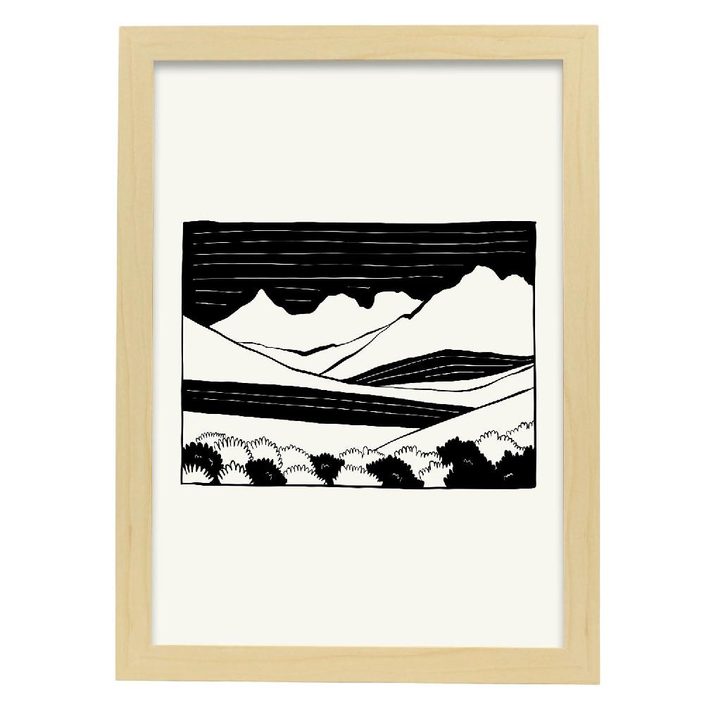 Nacnic Póster Del Valle De Las Montañas