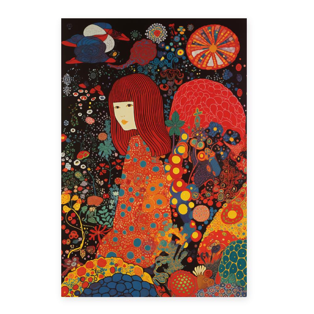 Nacnic Póster Detallado De Yayoi Kusama