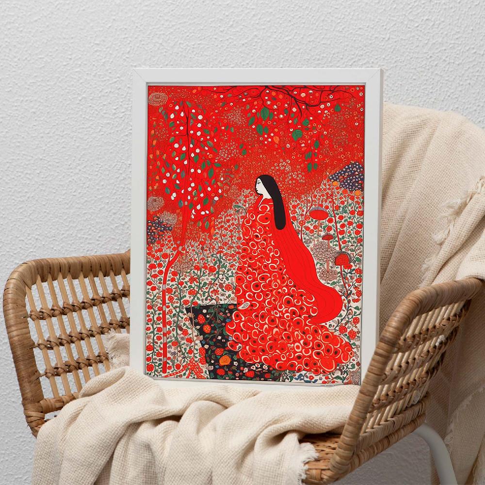 Nacnic Póster Detallado De Yayoi Kusama