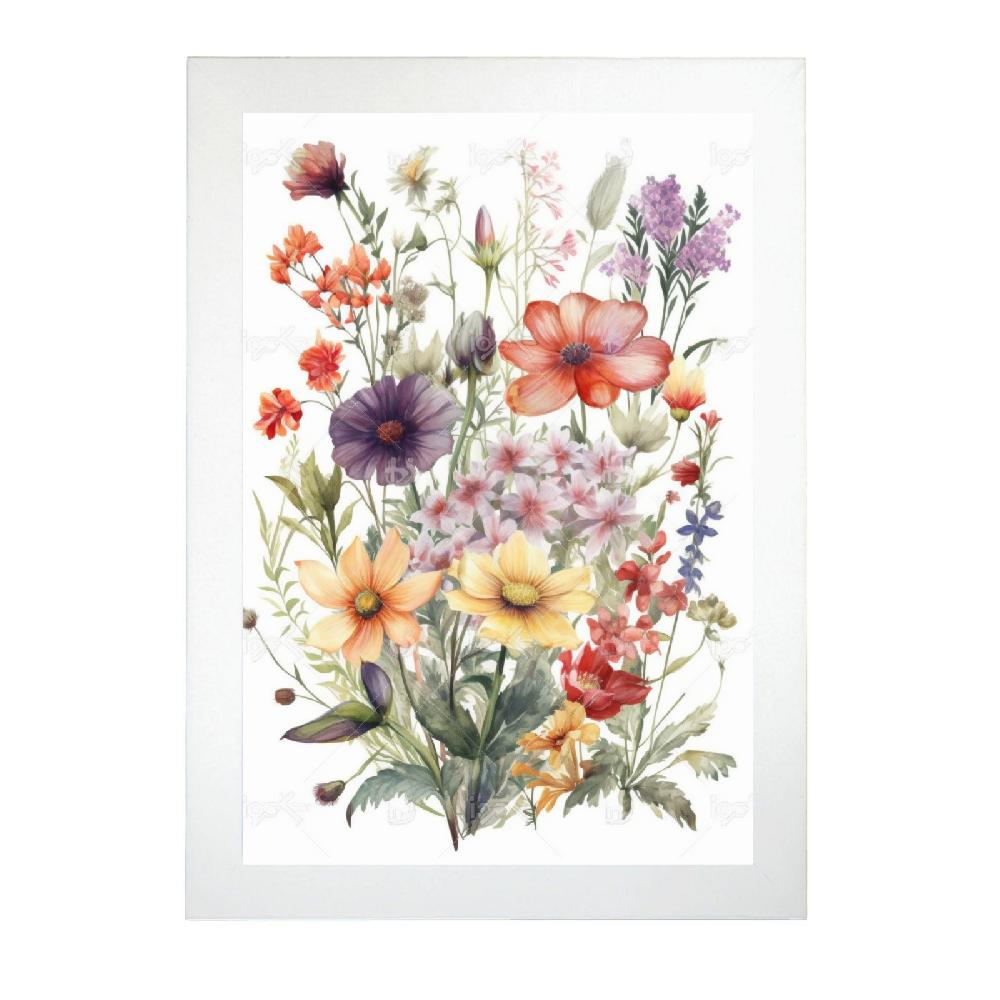 Nacnic Póster Flores Silvestres En Acuarela