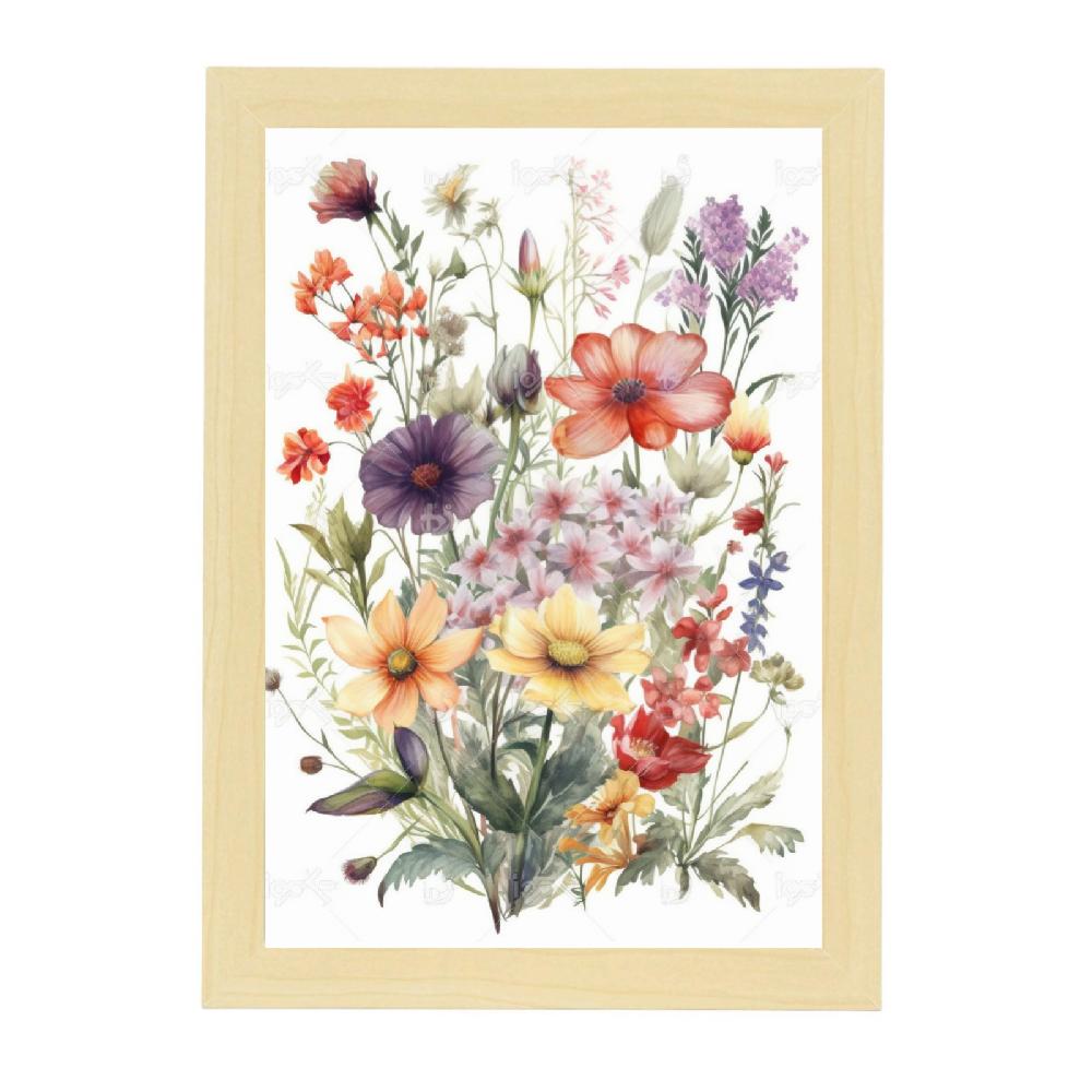 Nacnic Póster Flores Silvestres En Acuarela