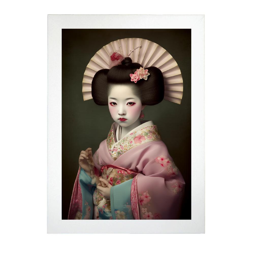 Nacnic Póster Geisha Japonesa