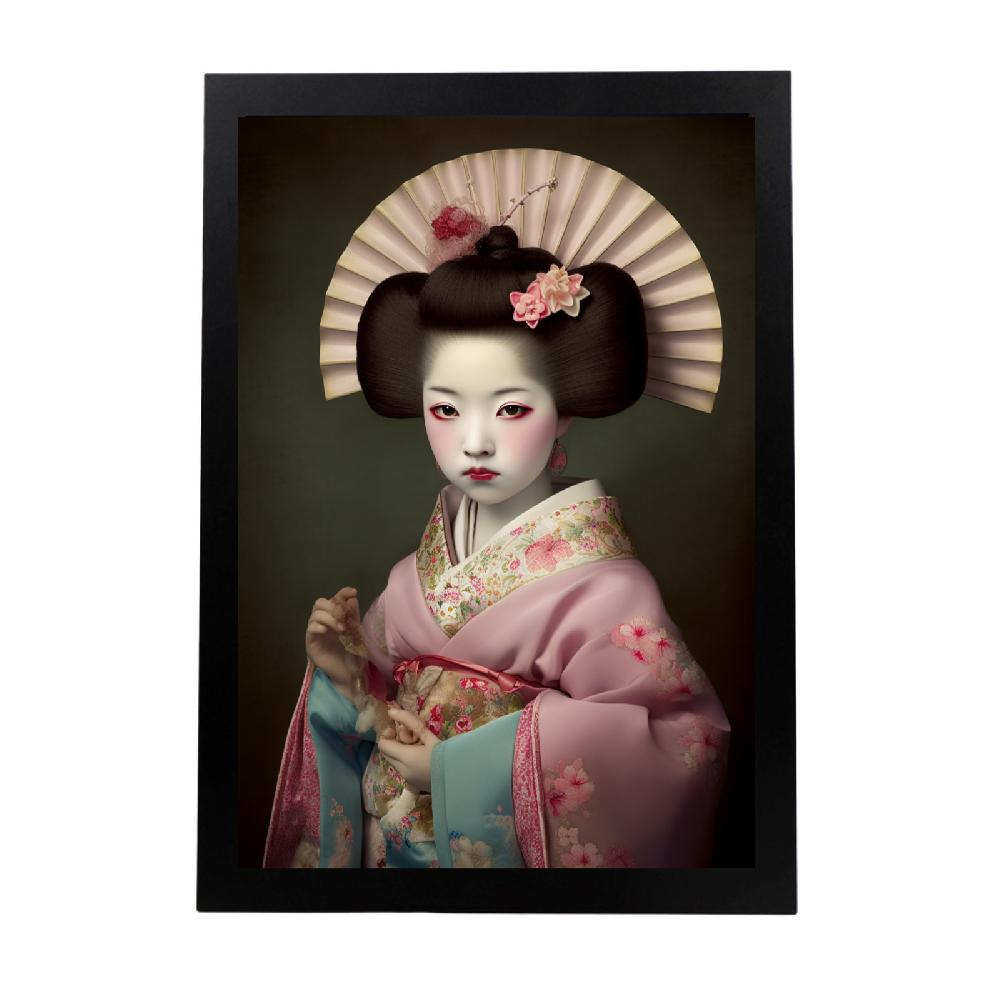 nacnic Póster Geisha Japonesa