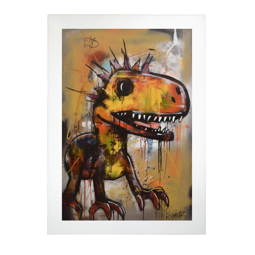 Nacnic Póster Happy DINOSAUR Estilo Basquiat
