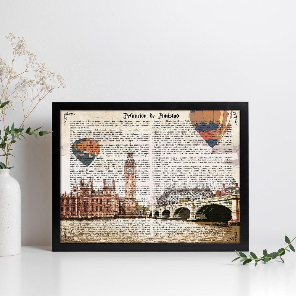 nacnic Póster Ilustrado de Londres