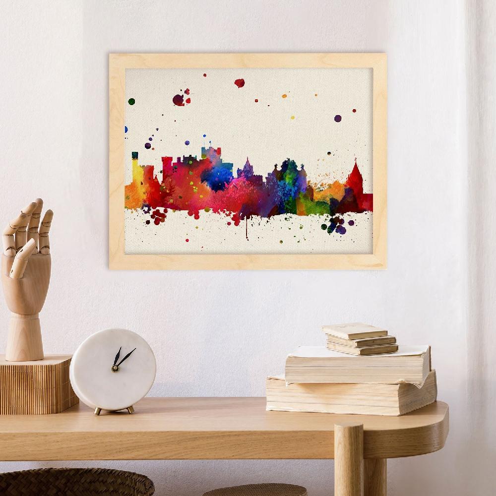 nacnic Póster Ilustrado de Pamplona