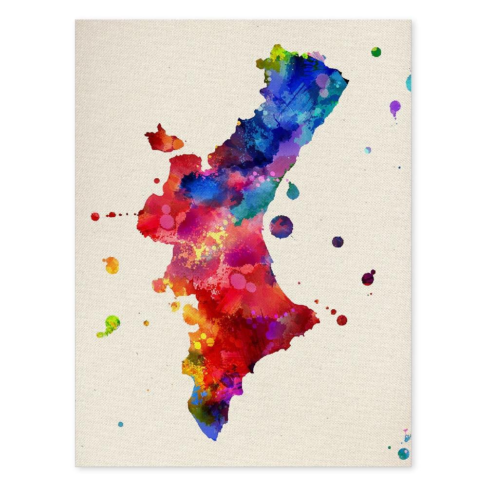 nacnic Póster Ilustrado de Valencia