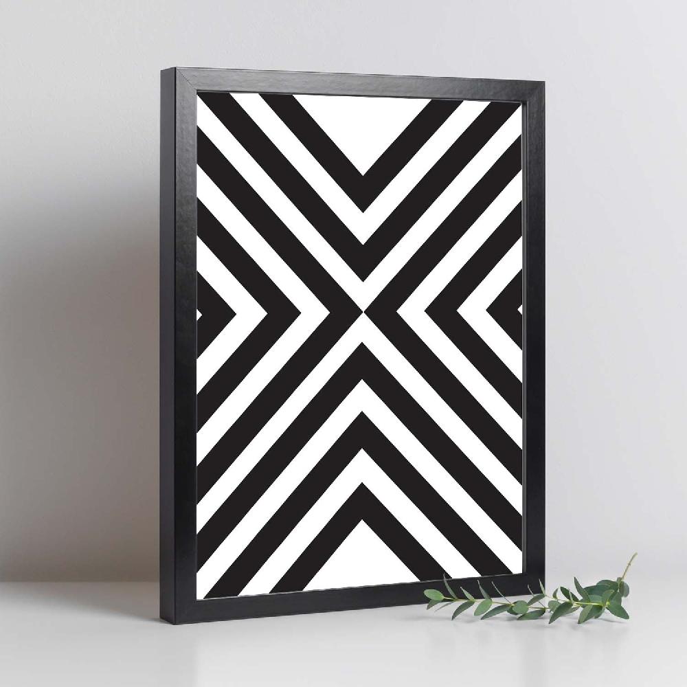 Nacnic Póster Ilustrado Nórdico De Líneas Y Formas