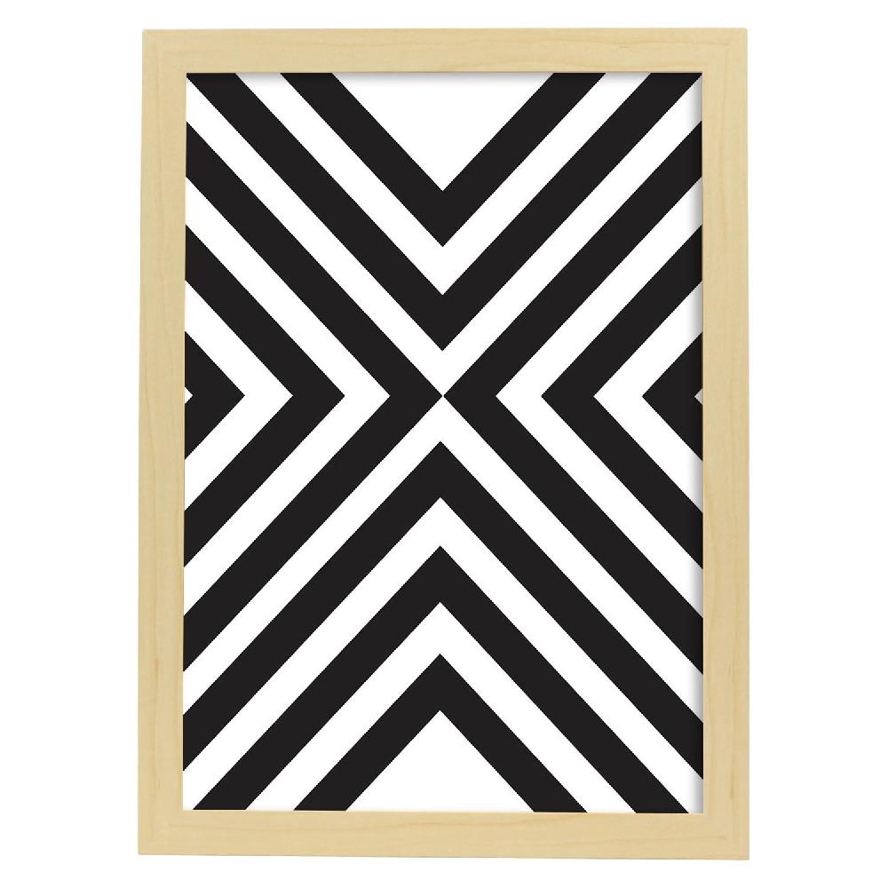 Nacnic Póster Ilustrado Nórdico De Líneas Y Formas