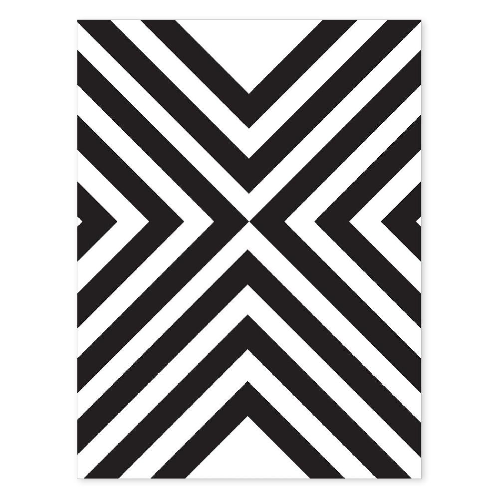 nacnic Póster Ilustrado Nórdico de Líneas y Formas