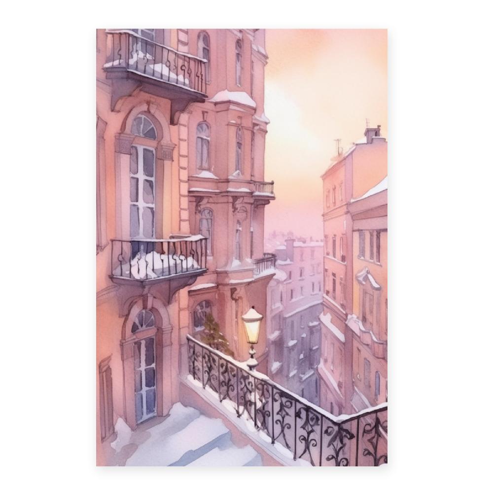 Nacnic Póster Invierno Nevado En Rusia De Los 90