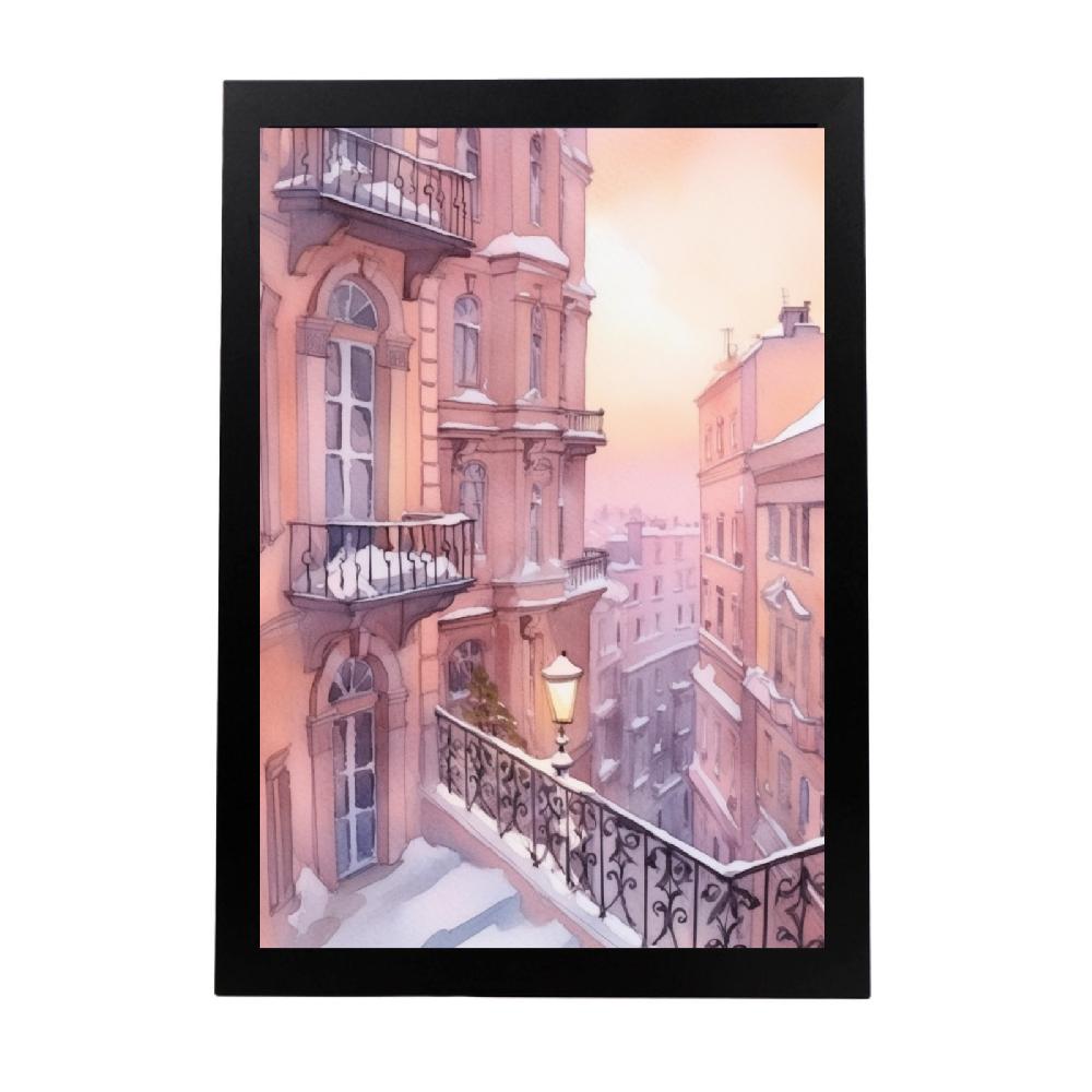 nacnic Póster Invierno Nevado en Rusia de los 90