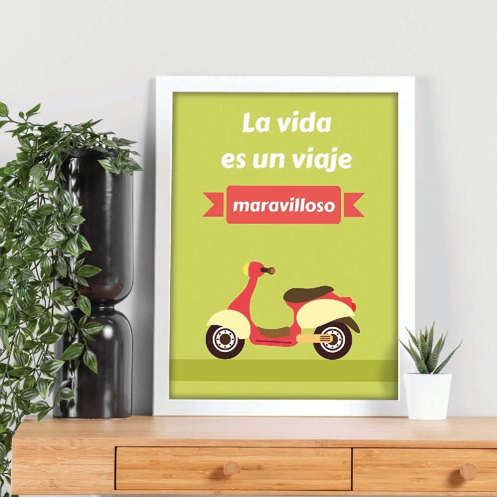 Nacnic Póster La Vida Es Un Viaje Maravilloso