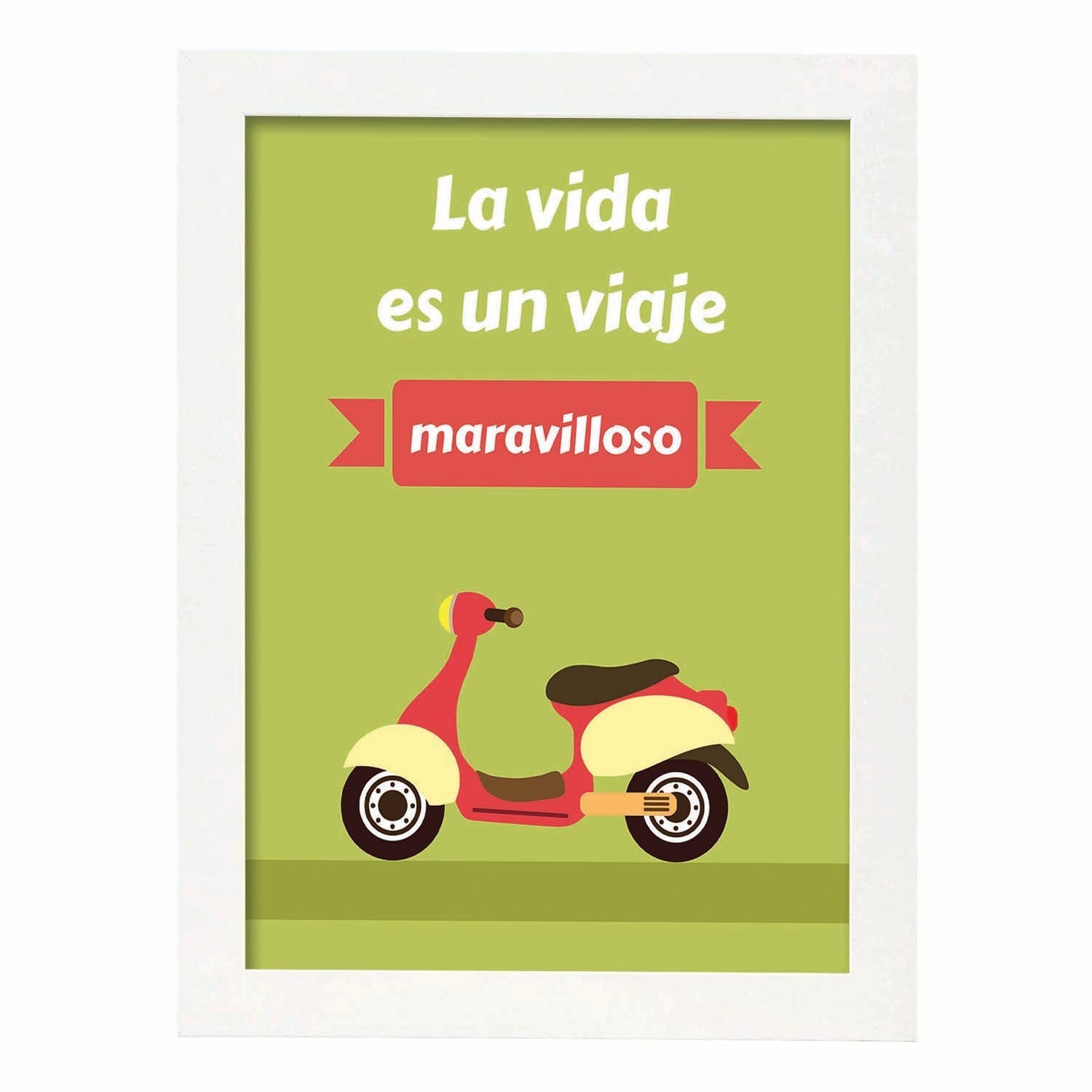 Nacnic Póster La Vida Es Un Viaje Maravilloso