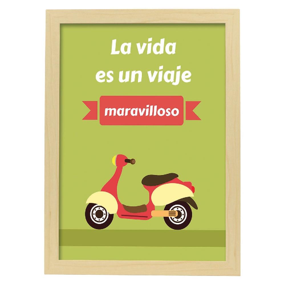 Nacnic Póster La Vida Es Un Viaje Maravilloso