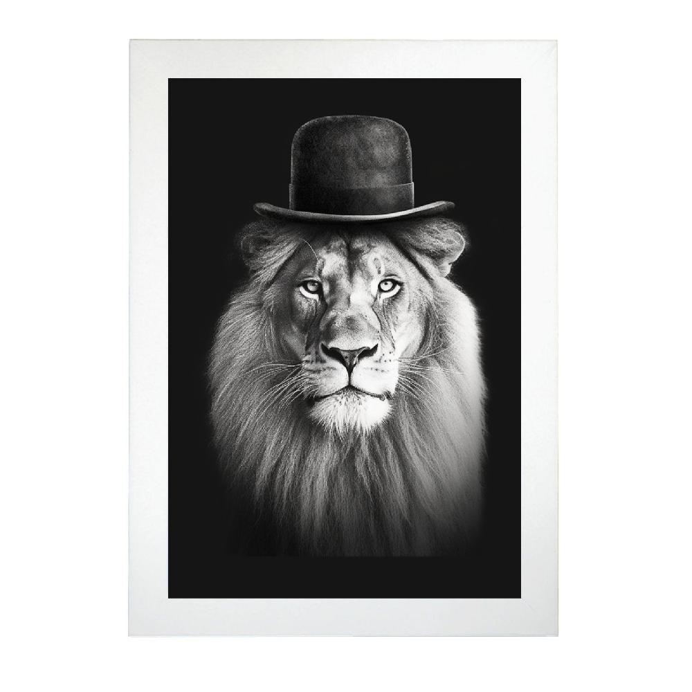Nacnic Póster León Señor En Blanco Y Negro