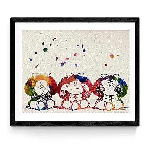 nacnic Poster Mafalda Estilo Acuarela de Nacnic
