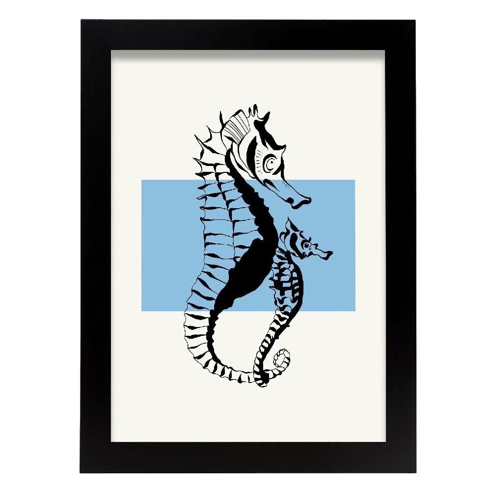 nacnic Póster Majestuosos Caballitos de Mar