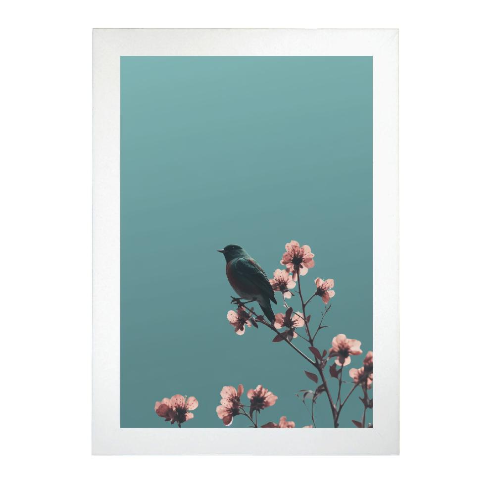 Nacnic Poster Minimalista De Flores Y Pájaros