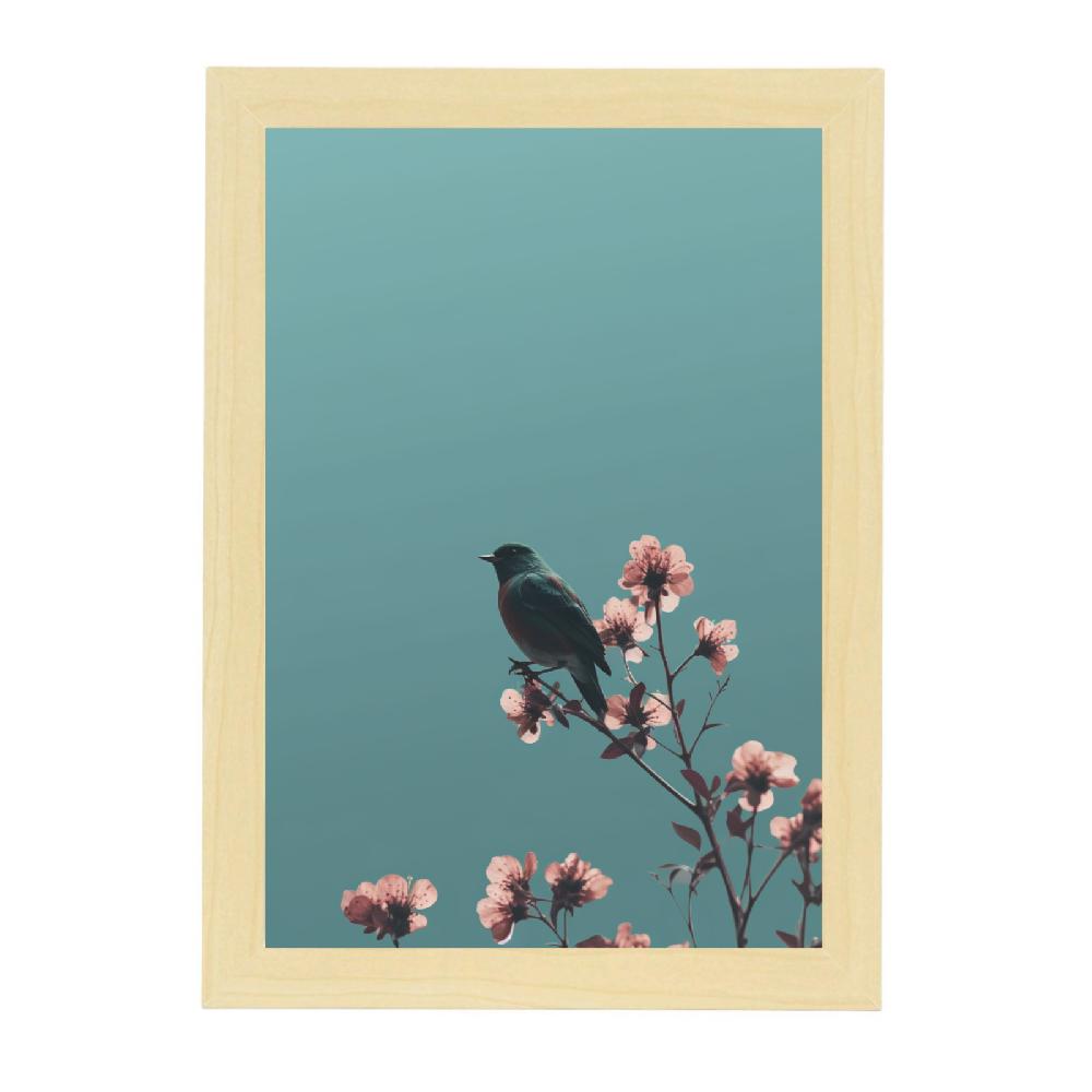 Nacnic Poster Minimalista De Flores Y Pájaros