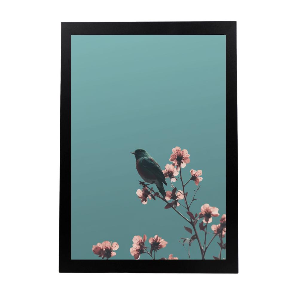 nacnic Poster Minimalista de Flores y Pájaros