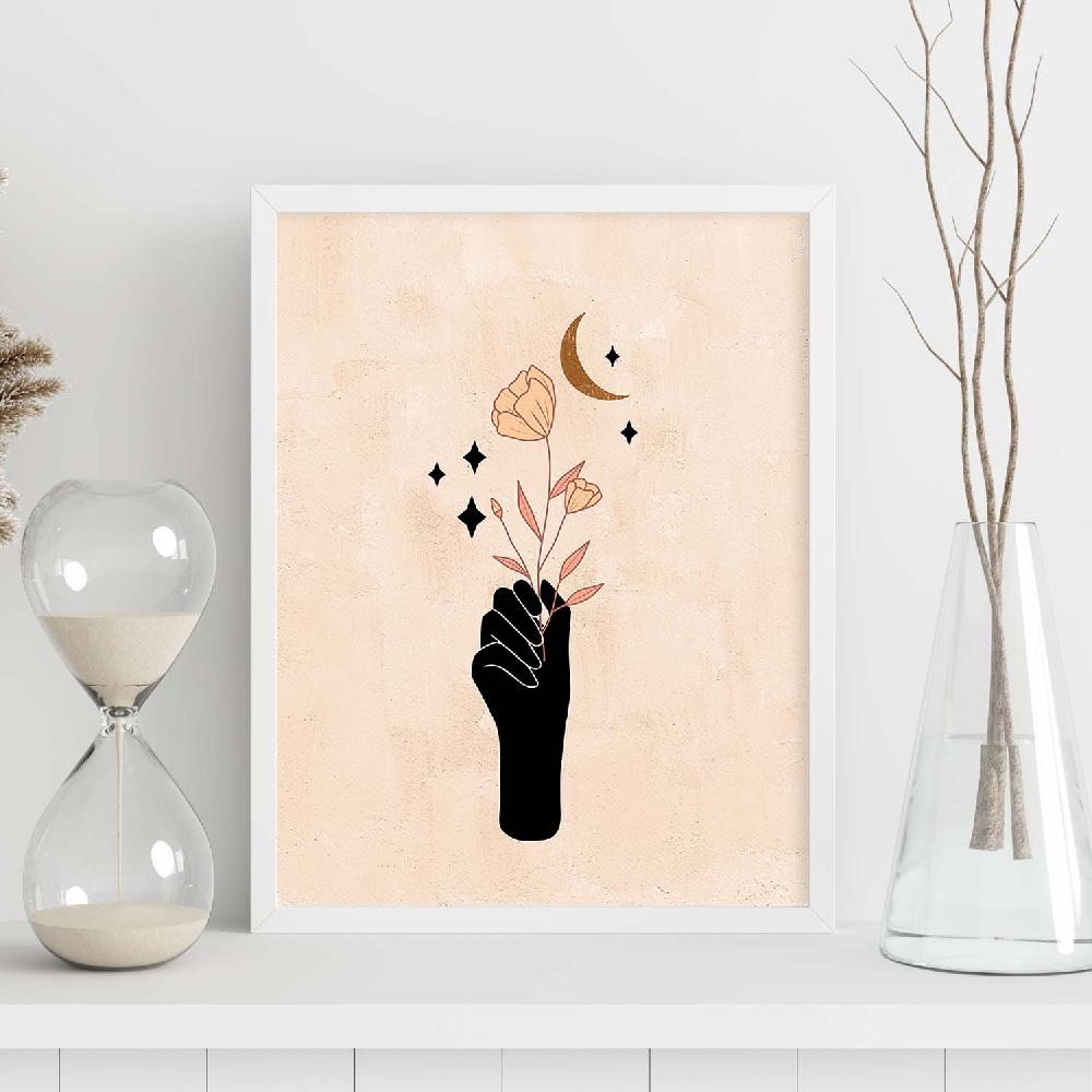 Nacnic Póster Místico 8 De Soles Y Lunas