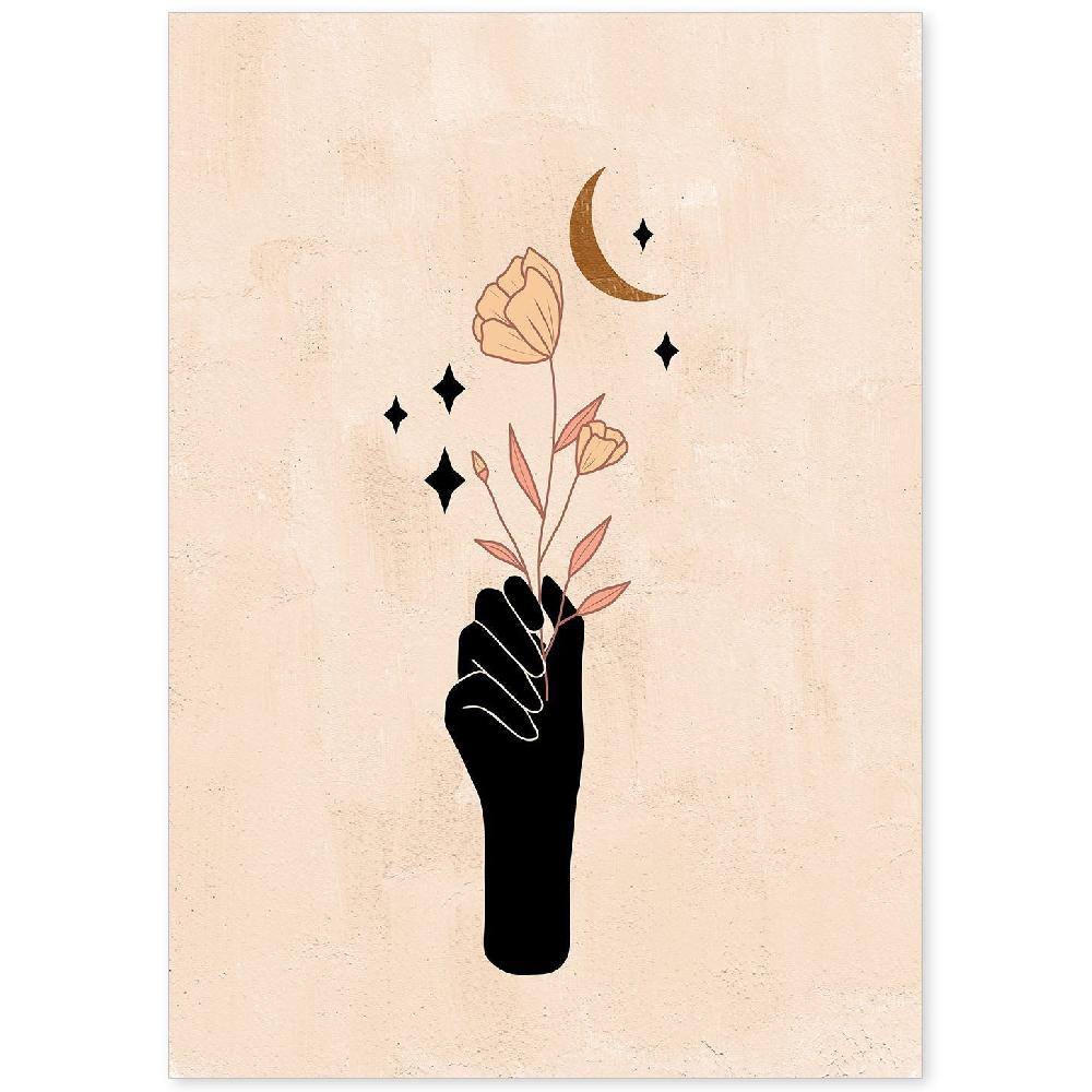 nacnic Póster Místico 8 de Soles y Lunas